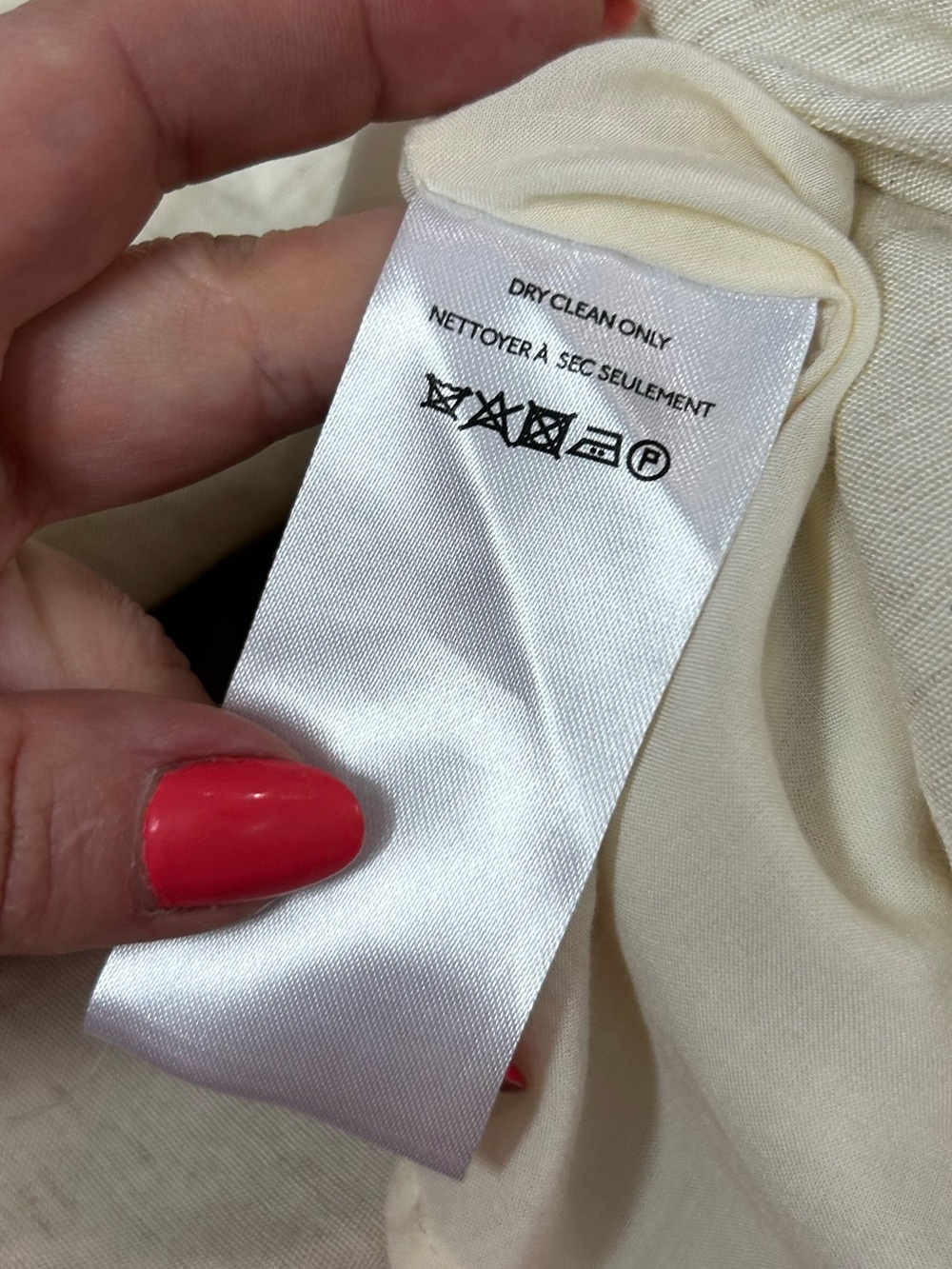 Anthropologie Ivory V-Neck Knot Front Midi Dress Linen Blend US 2 - Picture 11 of 17